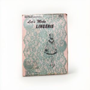 1970 Vtg Let's Make Lingerie Pattern 540 Uncut Size 32 34 36 38 Gown Peignoir